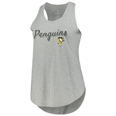 Pittsburgh Penguins Fanatics Women's Plus Size Racerback Tank Top - Heather Gray | US 201173340