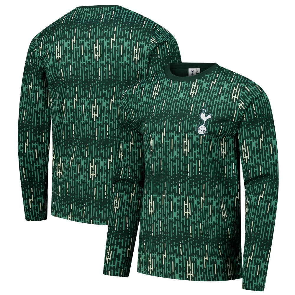 Tottenham Hotspur Grafitti Long Sleeve T-Shirt Green