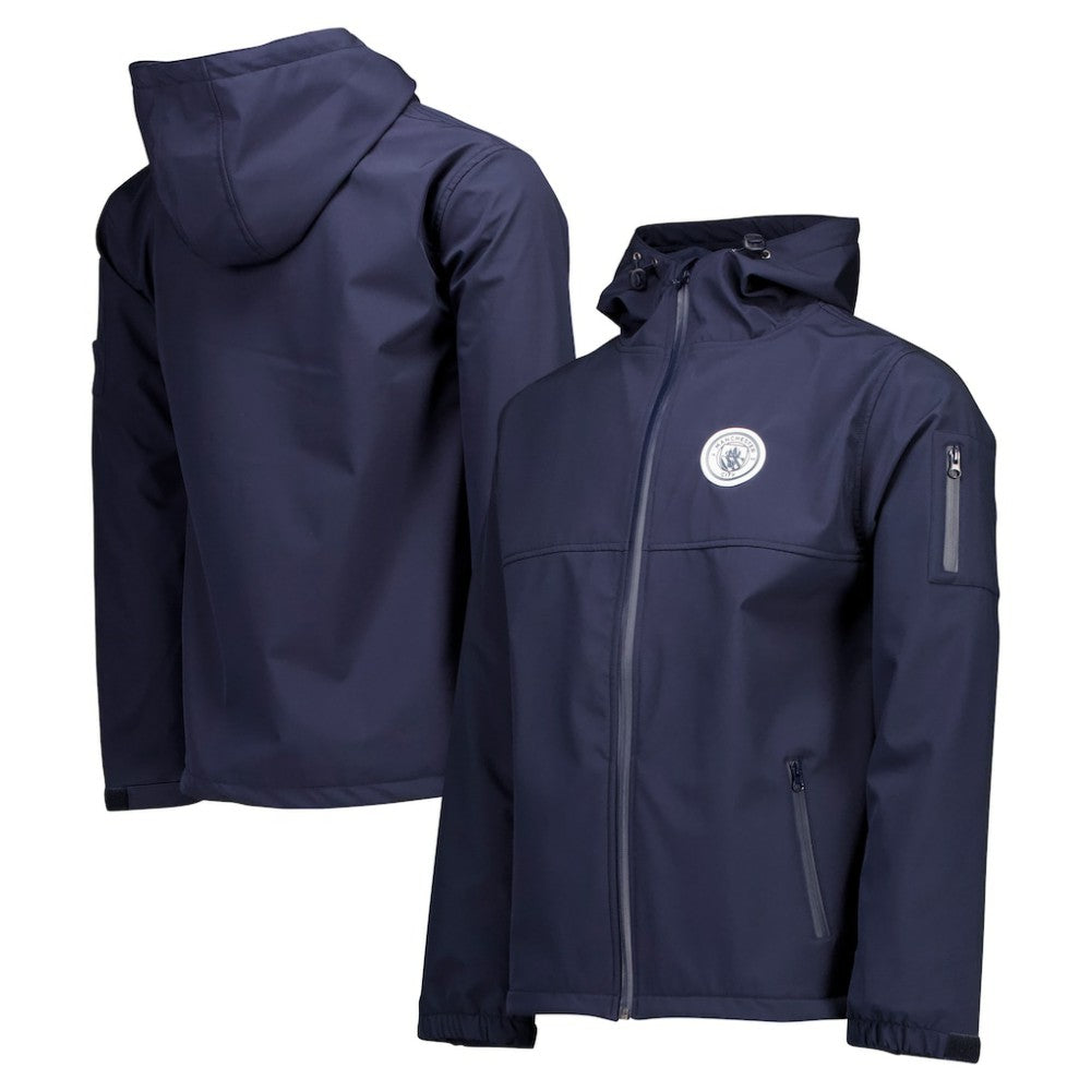 Manchester City Three-Layer Full-Zip Hoodie Jacket Navy