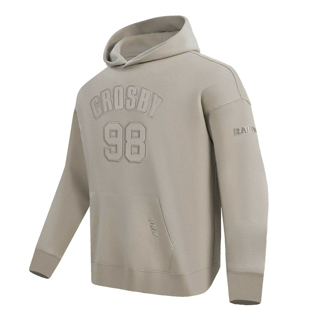 Maxx Crosby Las Vegas Raiders Pro Standard Player Name & Number Pullover Hoodie - Tan Hoodies