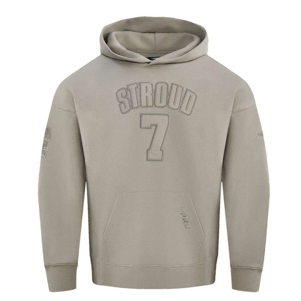 C.J. Stroud Houston Texans Pro Standard Player Name & Number Pullover Hoodie - Tan Hoodies