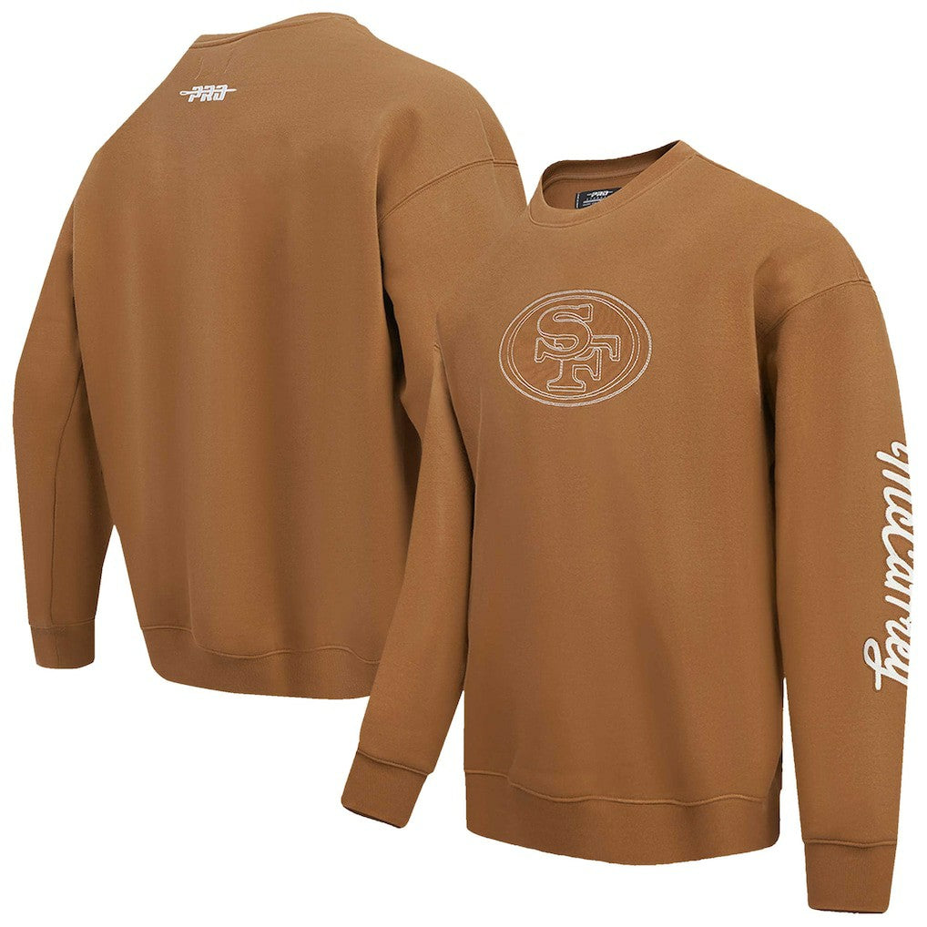 Christian McCaffrey San Francisco 49ers Pro Standard Pullover Crewneck Sweatshirt - Brown Pullover
