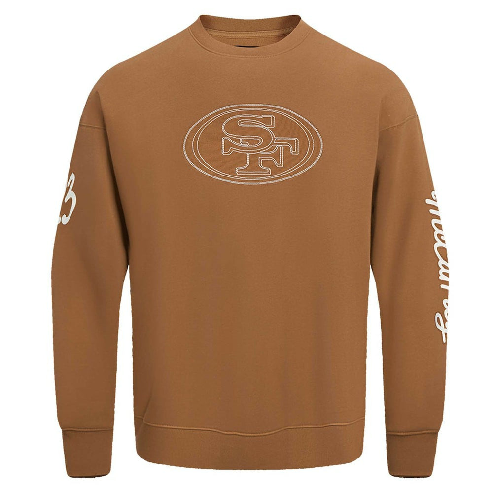 Christian McCaffrey San Francisco 49ers Pro Standard Pullover Crewneck Sweatshirt - Brown Pullover