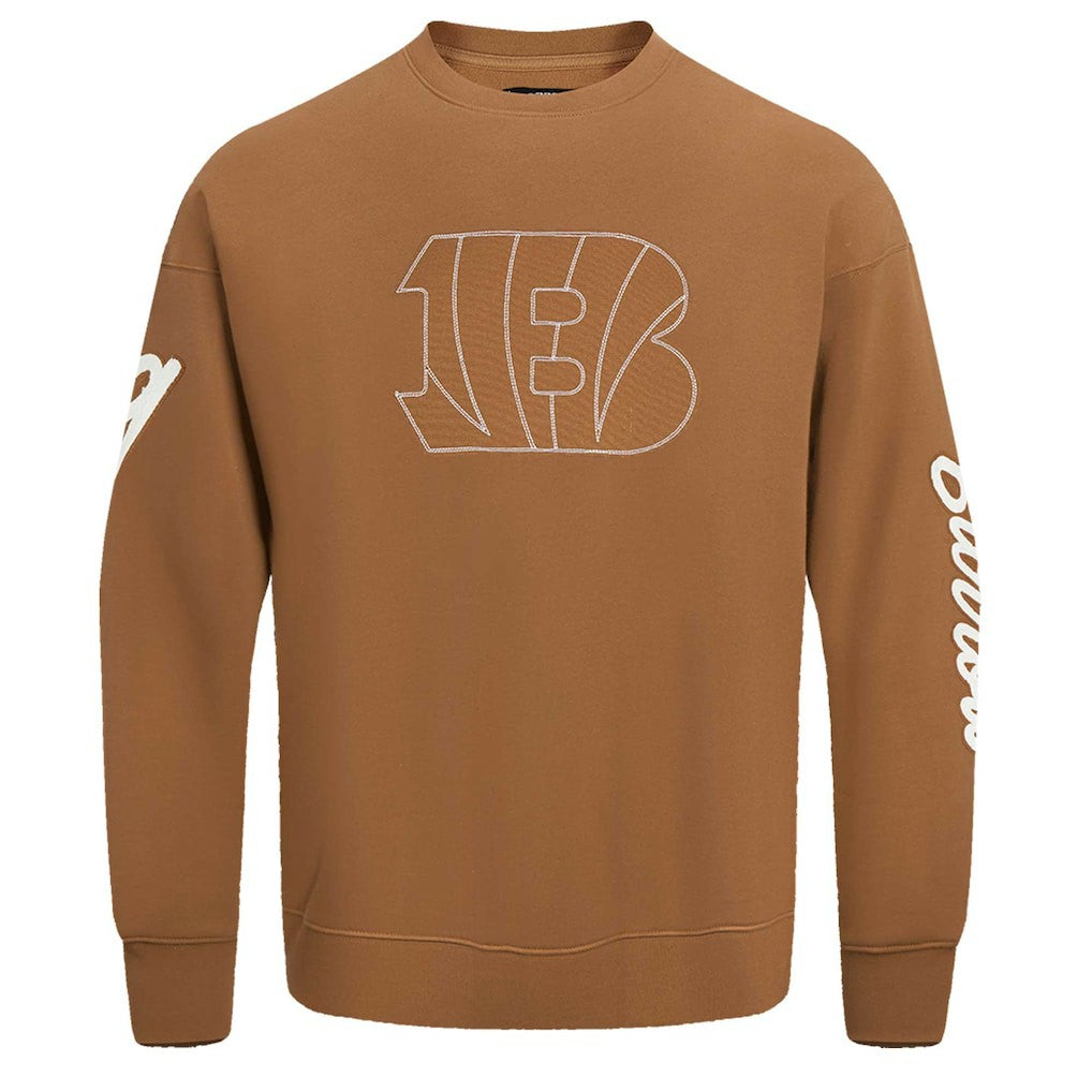 Joe Burrow Cincinnati Bengals Pro Standard Pullover Crewneck Sweatshirt - Brown Pullover