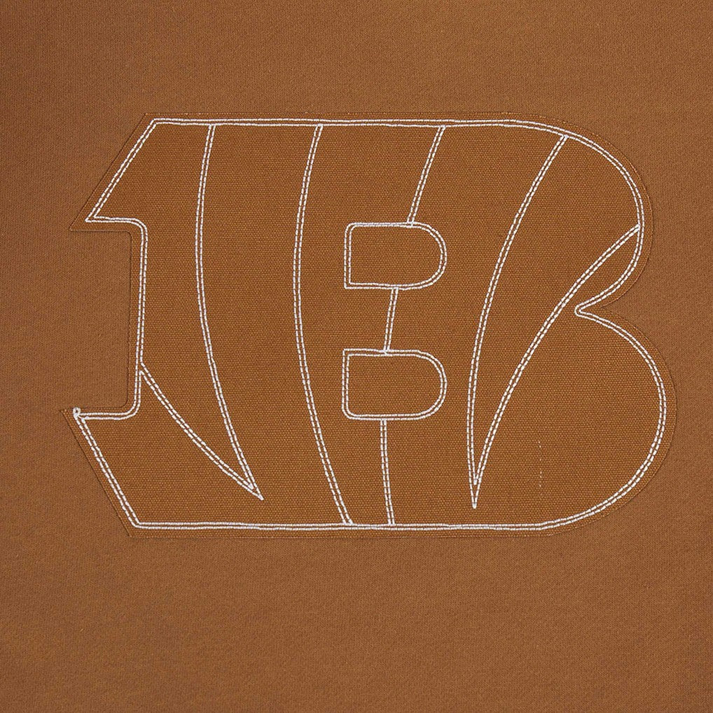 Joe Burrow Cincinnati Bengals Pro Standard Pullover Crewneck Sweatshirt - Brown Pullover