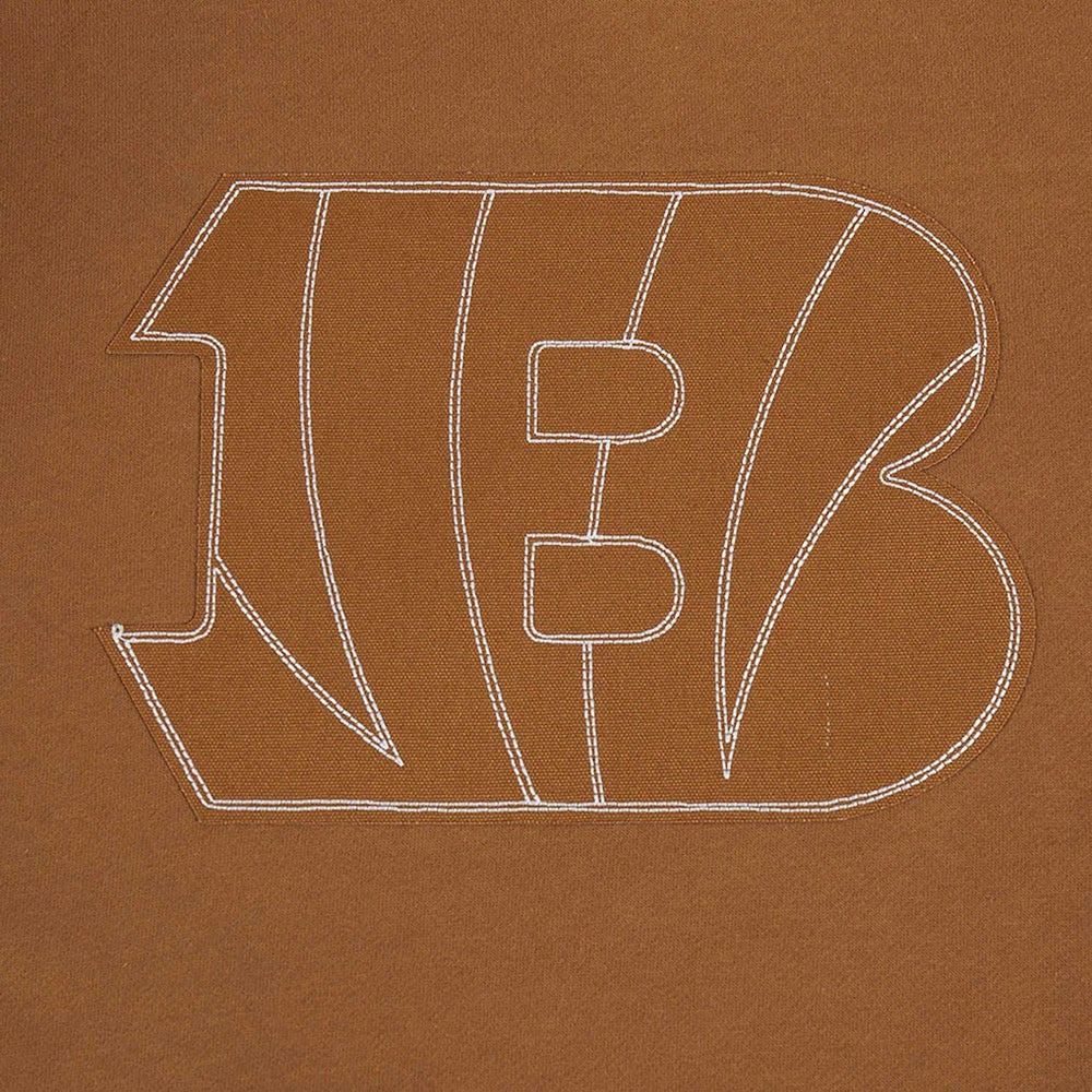 Joe Burrow Cincinnati Bengals Pro Standard Pullover Crewneck Sweatshirt - Brown Pullover