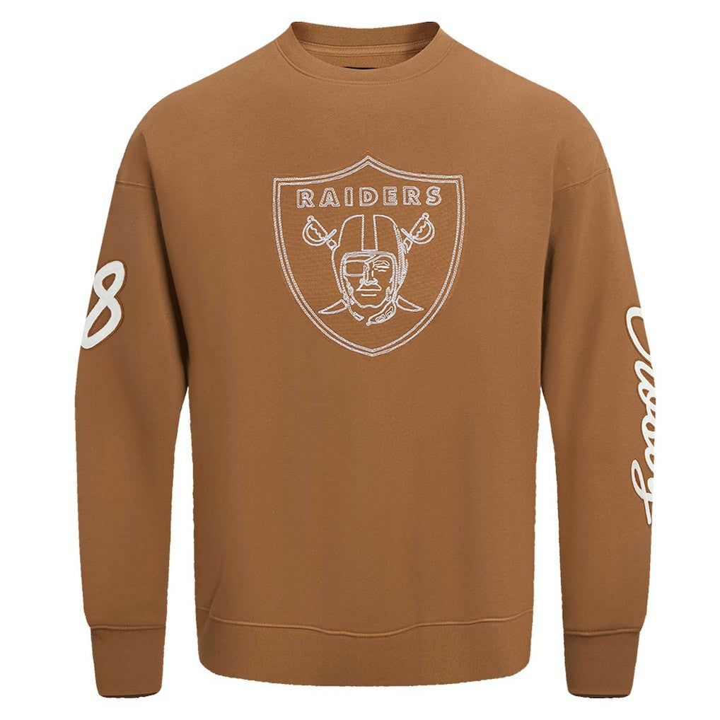 Maxx Crosby Las Vegas Raiders Pro Standard Pullover Crewneck Sweatshirt - Brown Pullover