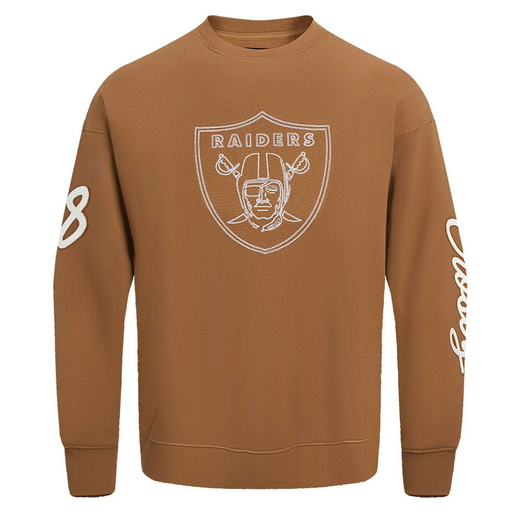 Maxx Crosby Las Vegas Raiders Pro Standard Pullover Crewneck Sweatshirt - Brown Pullover