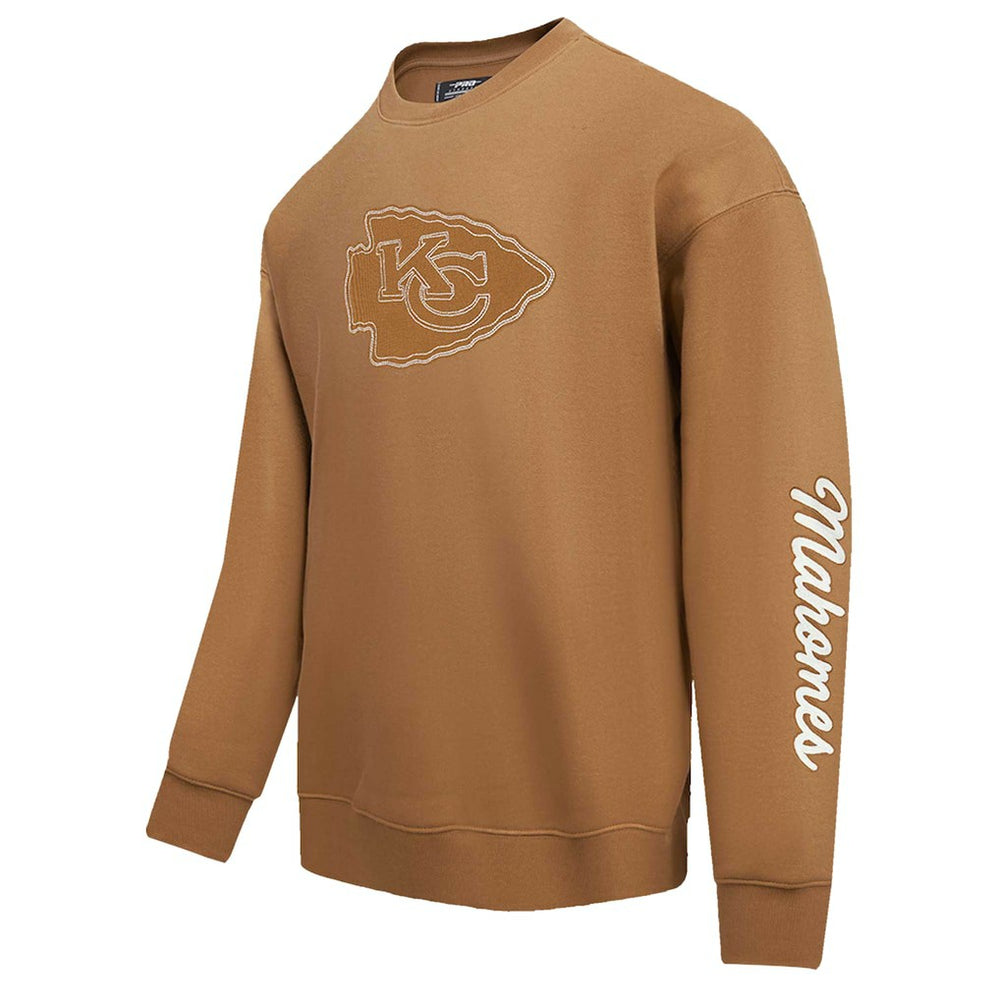 Patrick Mahomes Kansas City Chiefs Pro Standard Pullover Crewneck Sweatshirt - Brown Pullover