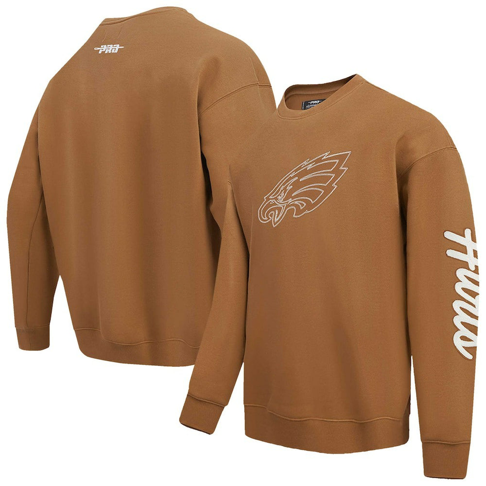 Jalen Hurts Philadelphia Eagles Pro Standard Pullover Crewneck Sweatshirt - Brown Pullover