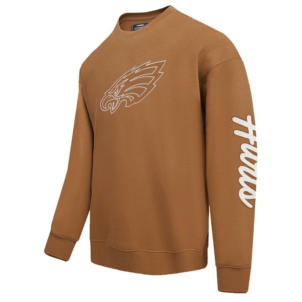 Jalen Hurts Philadelphia Eagles Pro Standard Pullover Crewneck Sweatshirt - Brown Pullover