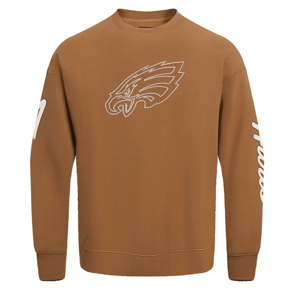 Jalen Hurts Philadelphia Eagles Pro Standard Pullover Crewneck Sweatshirt - Brown Pullover