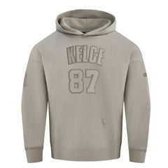 Travis Kelce Kansas City Chiefs Pro Standard Player Name & Number Pullover Hoodie - Tan Hoodies