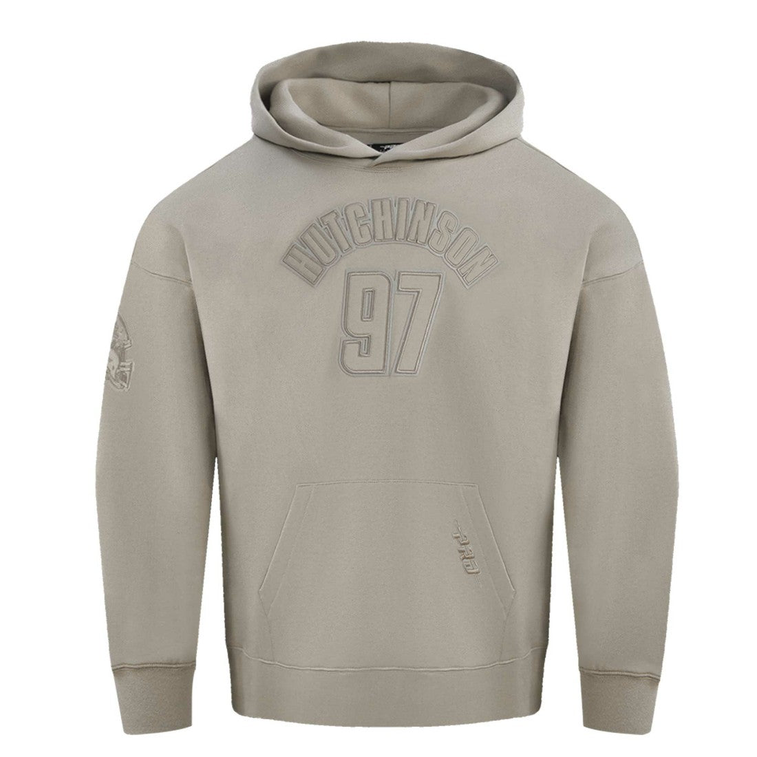 Aidan Hutchinson Detroit Lions Pro Standard Player Name & Number Pullover Hoodie - Tan Hoodies