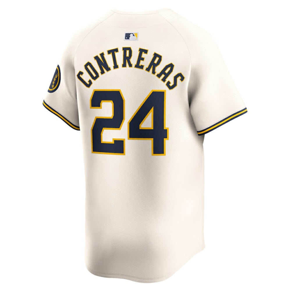 William Contreras Milwaukee Brewers Nike Home Limited Player Jersey - Cream Jerseys