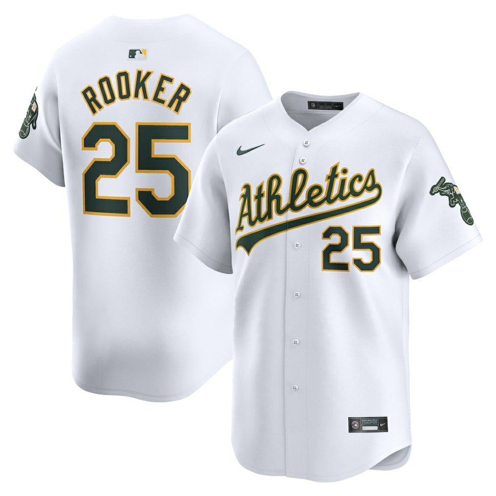 Brent Rooker Athletics Nike Home Limited Player Jersey - White Jerseys