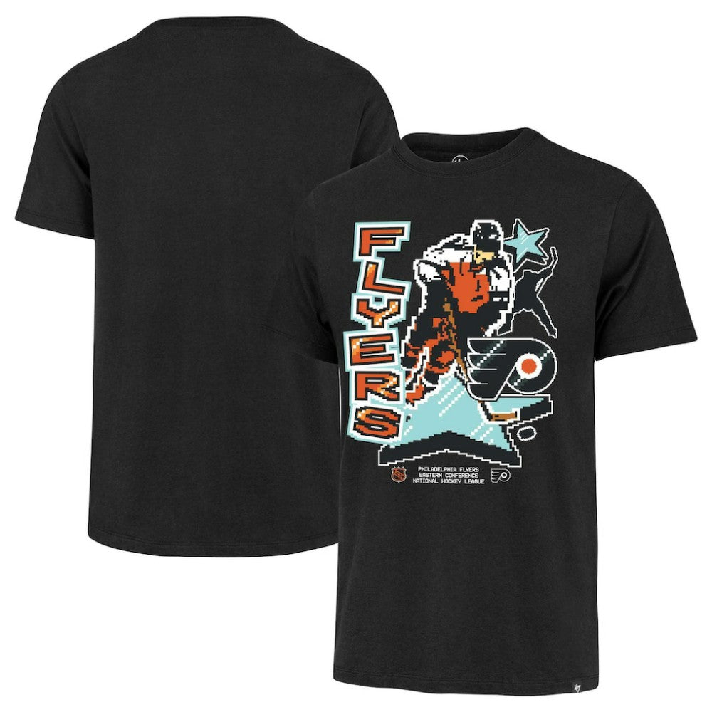 Philadelphia Flyers '47 Lamp Lighter Franklin T-Shirt - Black | US 201177478