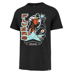 Philadelphia Flyers '47 Lamp Lighter Franklin T-Shirt - Black | US 201177478