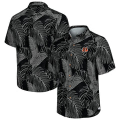 Cincinnati Bengals Sport Vine Line Button-Down Shirt - Black