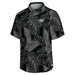 New York Jets Sport Vine Line Button-Down Shirt - Black