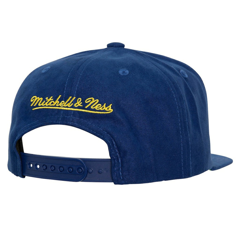Golden State Warriors Sweet Suede Snapback Hat Royal - Mitchell & Ness
