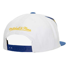Golden State Warriors Waverunner Snapback Hat White/Royal - Mitchell & Ness