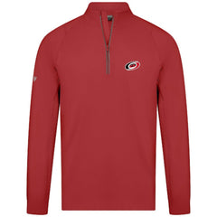 Carolina Hurricanes Levelwear Theory Insignia Core Quarter-Zip Pullover Top - Red | US 201183103