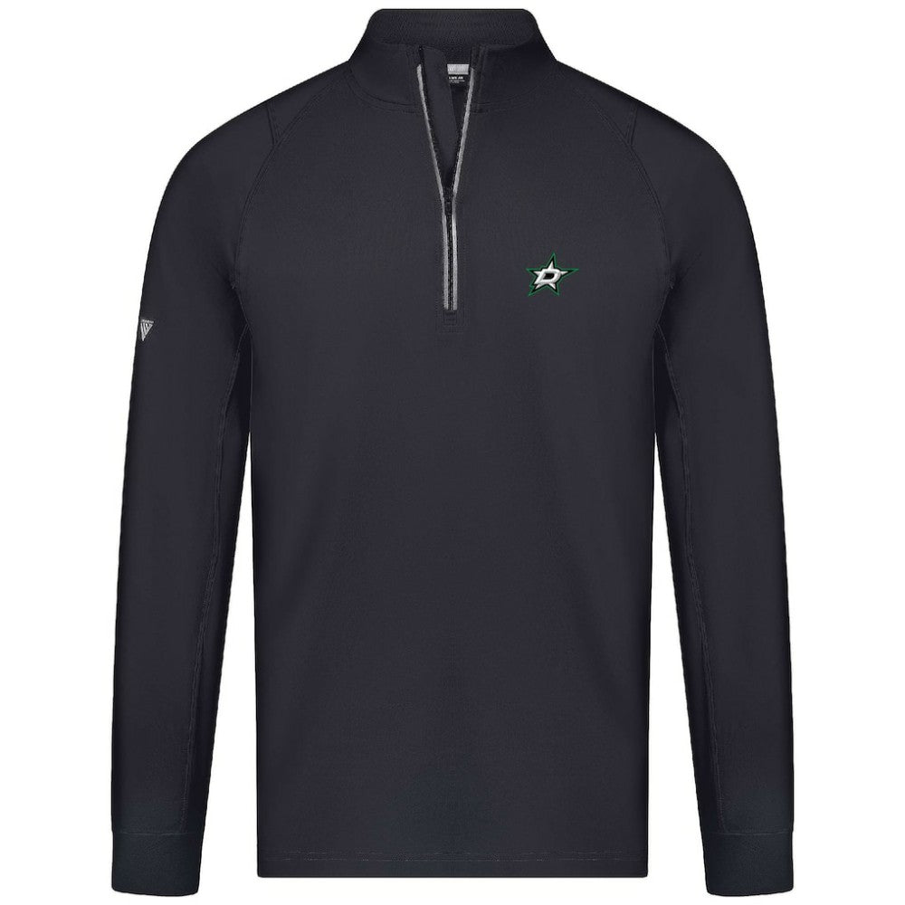 Dallas Stars Levelwear Theory Insignia Core Quarter-Zip Pullover Top - Black | US 201183106