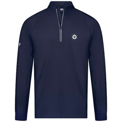 Winnipeg Jets Levelwear Theory Insignia Core Quarter-Zip Pullover Top - Navy | US 201183113