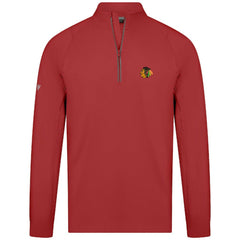 Chicago Blackhawks Levelwear Theory Insignia Core Quarter-Zip Pullover Top - Red | US 201183118