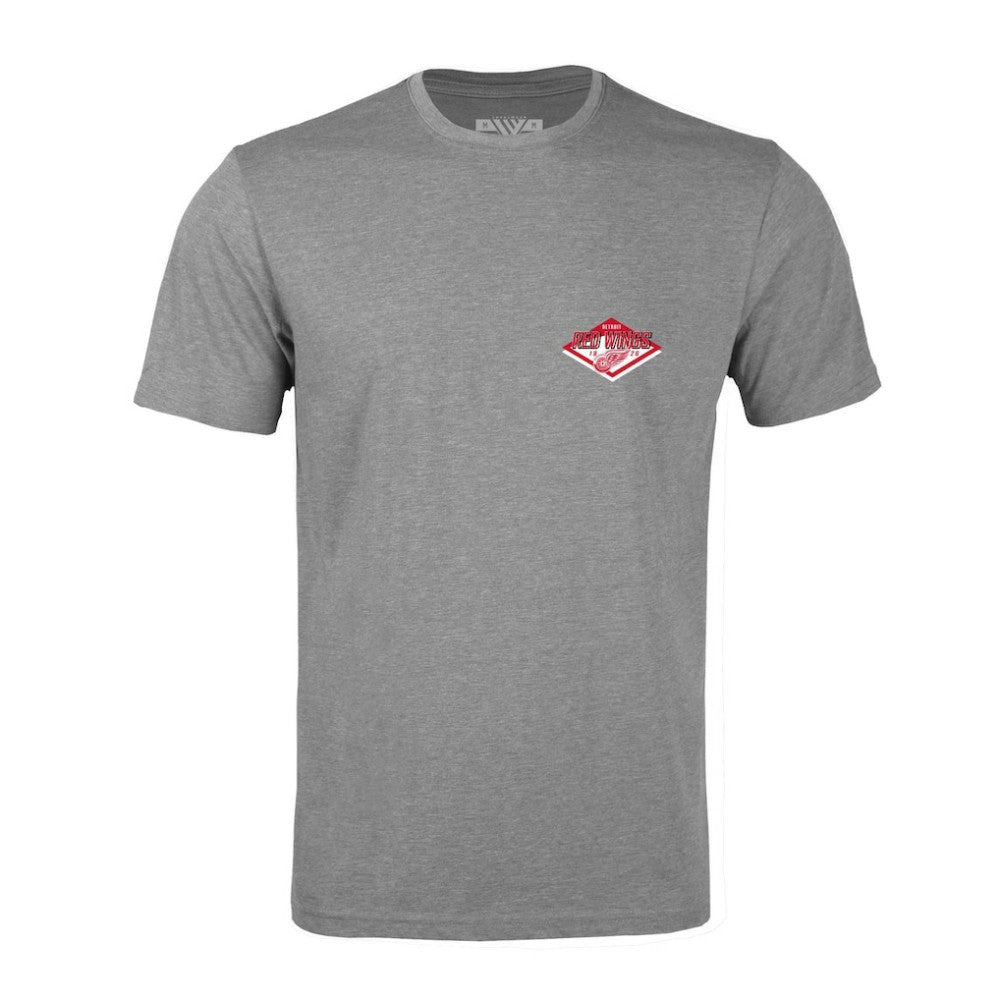 Detroit Red Wings Levelwear Richmond Club Patch 2.0 T-Shirt - Heather Gray | US 201183288