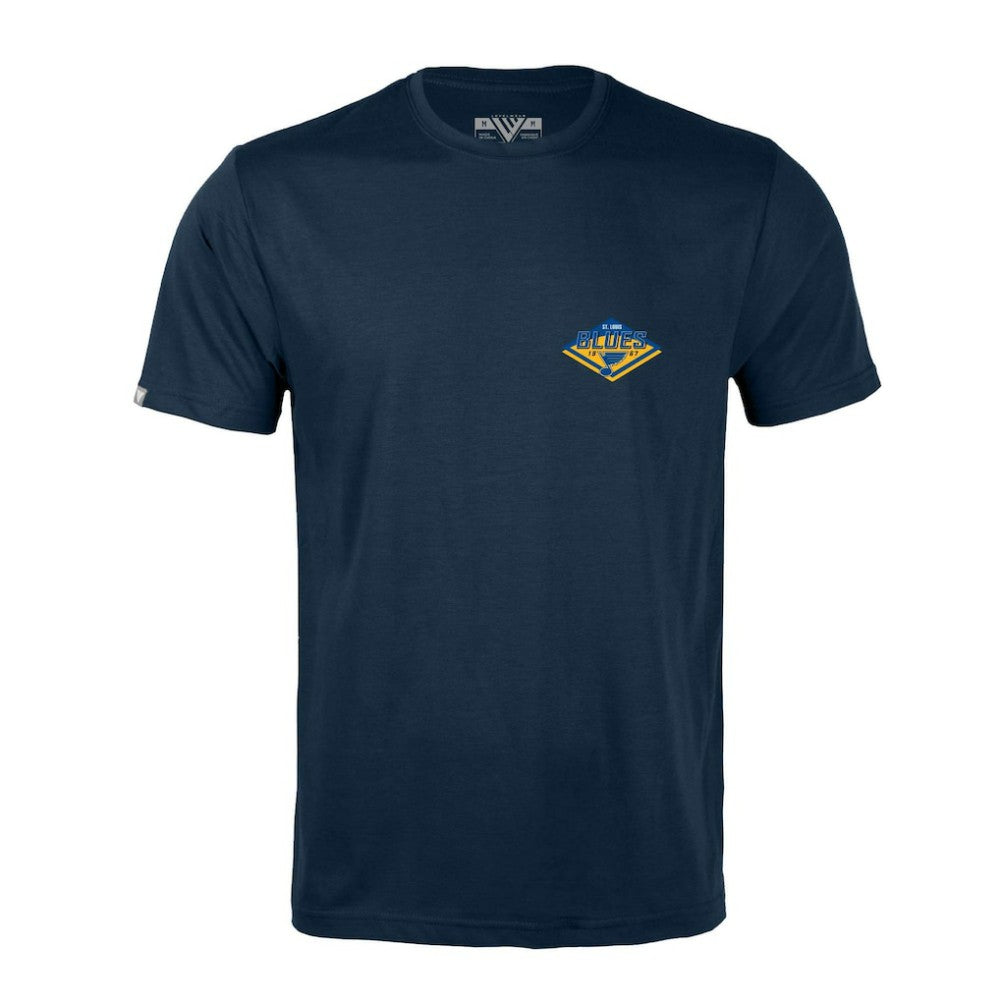 St. Louis Blues Levelwear Richmond Club Patch 2.0 T-Shirt - Navy | US 201183296