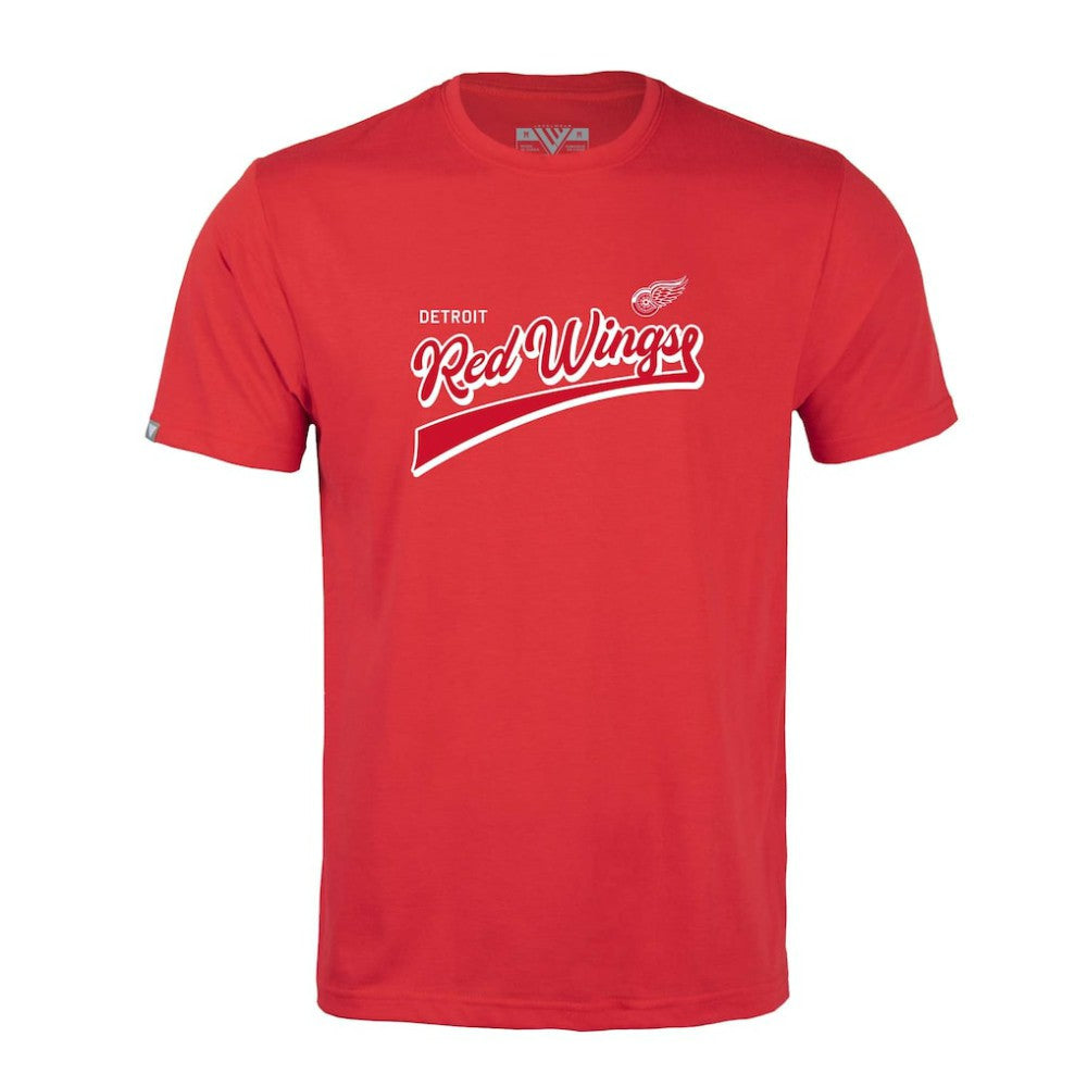 Detroit Red Wings Levelwear Richmond Retro Script T-Shirt - Red | US 201183327