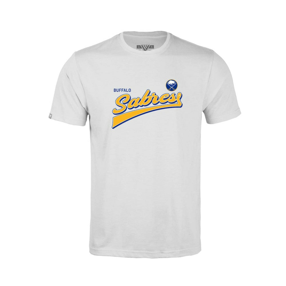 Buffalo Sabres Levelwear Youth Little Richmond Retro Script T-Shirt - White | US 201183394