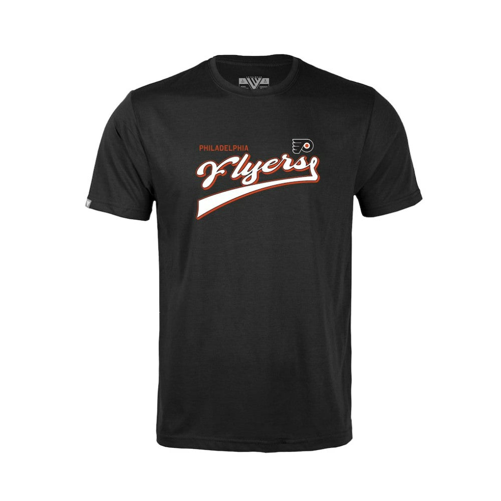 Philadelphia Flyers Levelwear Youth Little Richmond Retro Script T-Shirt - Black | US 201183405