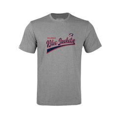 Columbus Blue Jackets Levelwear Youth Little Richmond Retro Script T-Shirt - Heather Gray | US 201183408