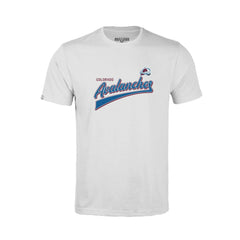 Colorado Avalanche Levelwear Youth Little Richmond Retro Script T-Shirt - White | US 201183414
