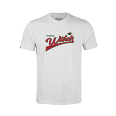 Minnesota Wild Levelwear Youth Little Richmond Retro Script T-Shirt - White | US 201183416