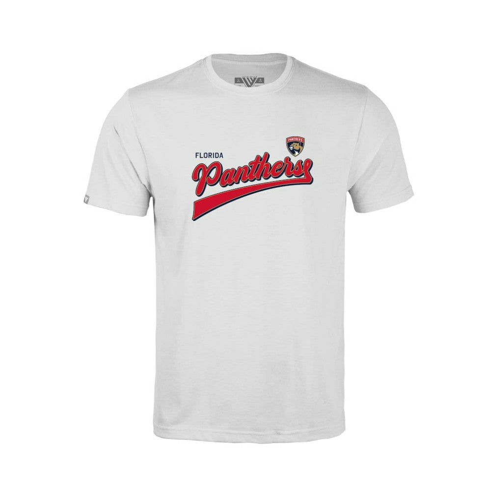 Florida Panthers Levelwear Youth Little Richmond Retro Script T-Shirt - White | US 201183420