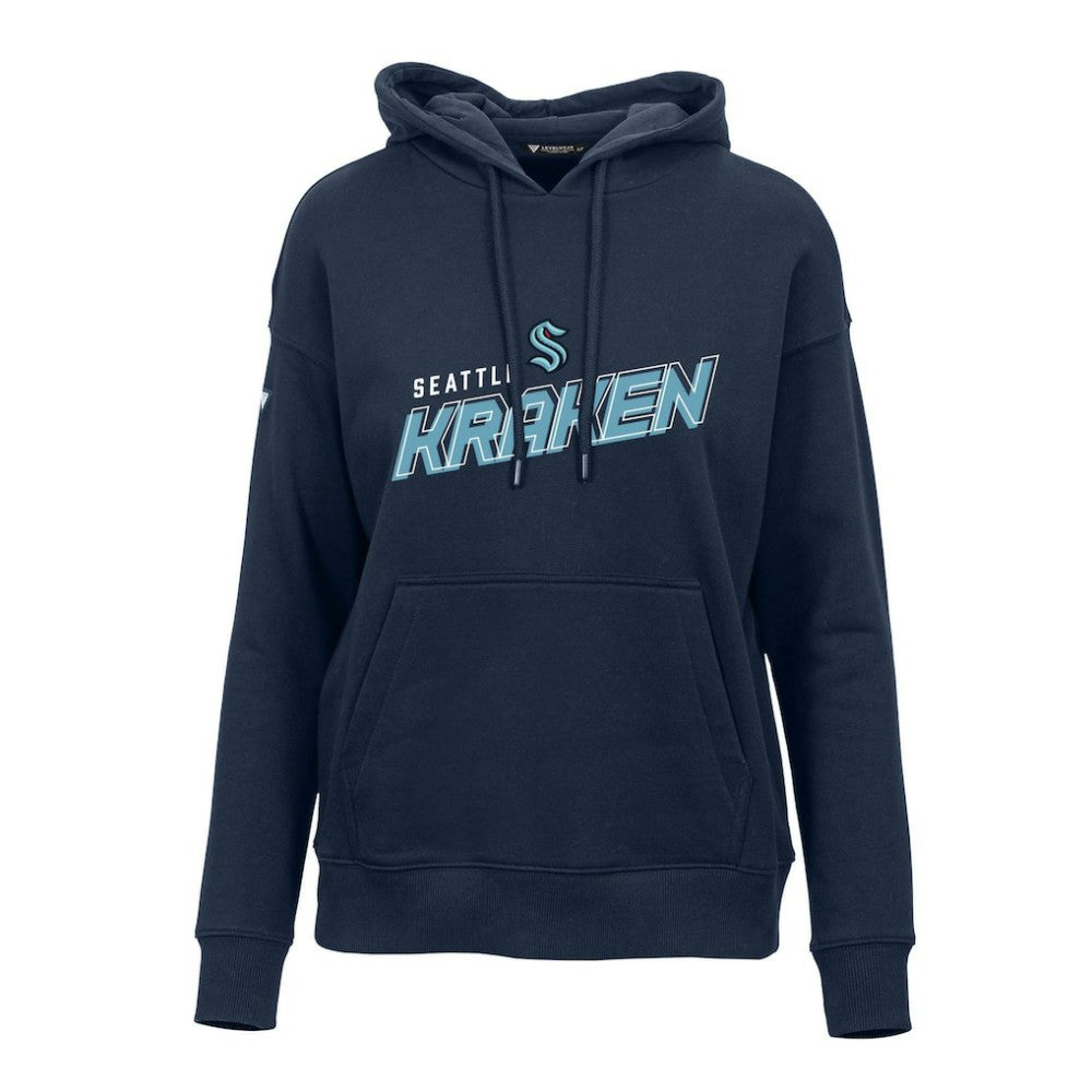 Seattle Kraken Levelwear Women's Adorn Premier 2.0 Fleece Pullover Hoodie - Deep Sea Blue | US 201183470