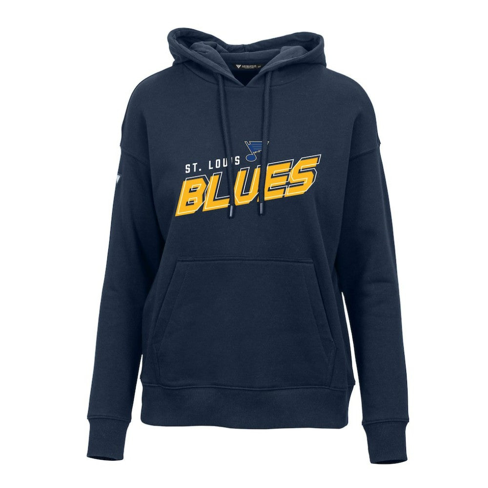 St. Louis Blues Levelwear Women's Adorn Premier 2.0 Fleece Pullover Hoodie - Navy | US 201183474