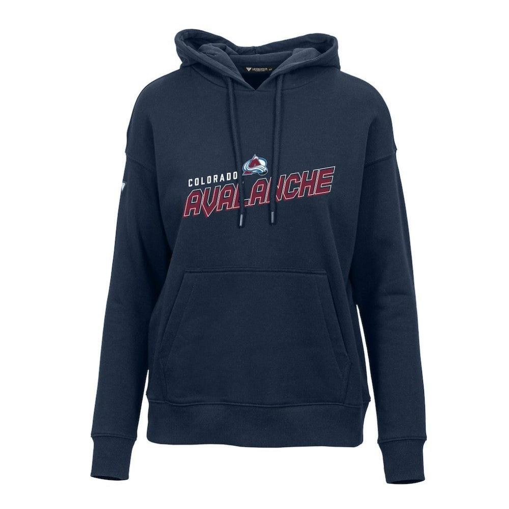 Colorado Avalanche Levelwear Women's Adorn Premier 2.0 Fleece Pullover Hoodie - Navy | US 201183475
