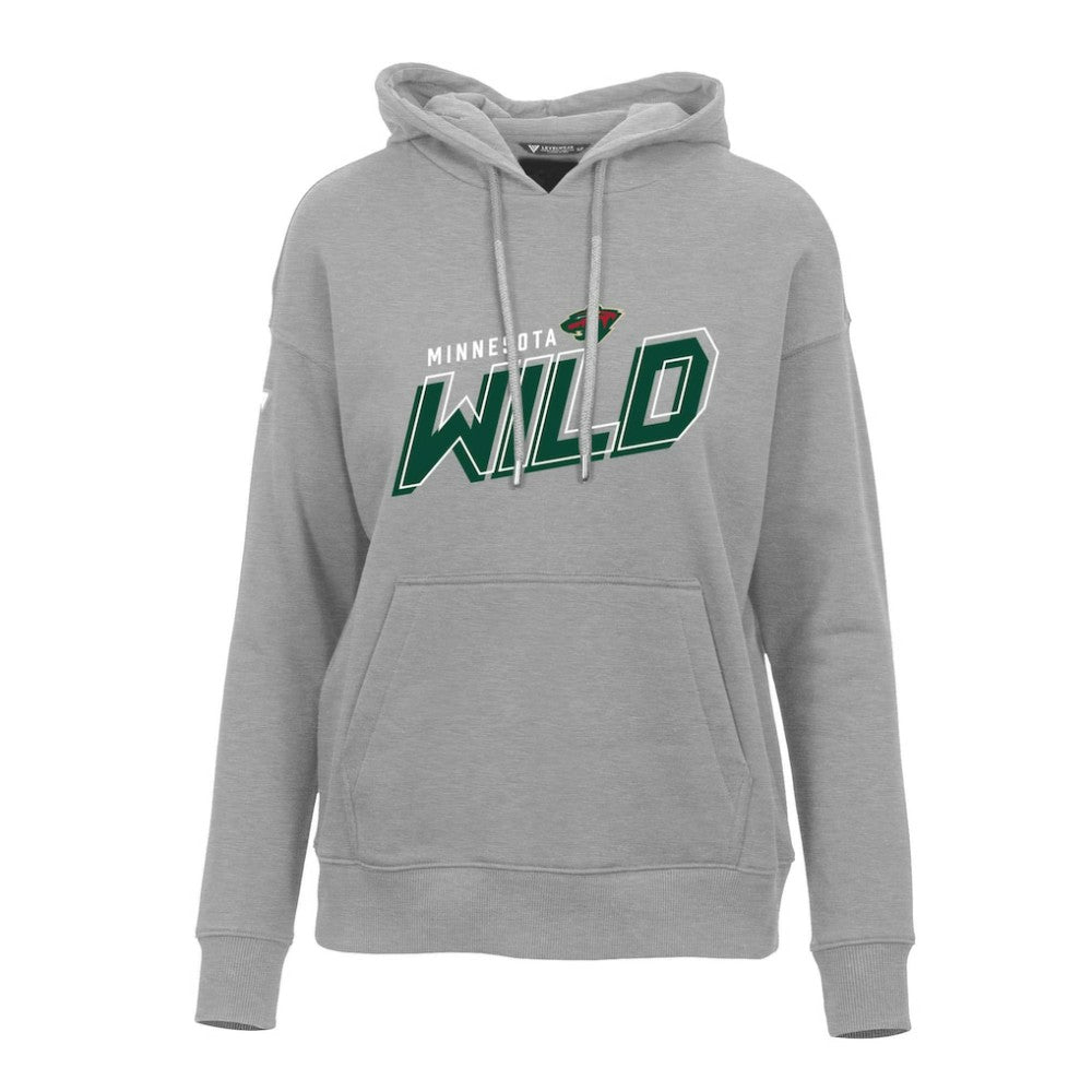 Minnesota Wild Levelwear Women's Adorn Premier 2.0 Fleece Pullover Hoodie - Gray | US 201183477