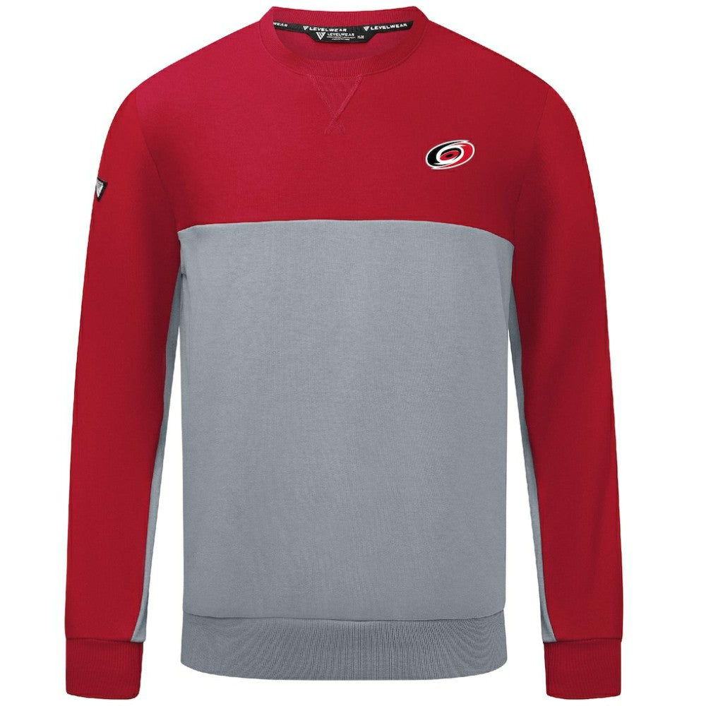 Carolina Hurricanes Levelwear Legacy Insignia Core Sweatshirt - Red/Gray | US 201183637