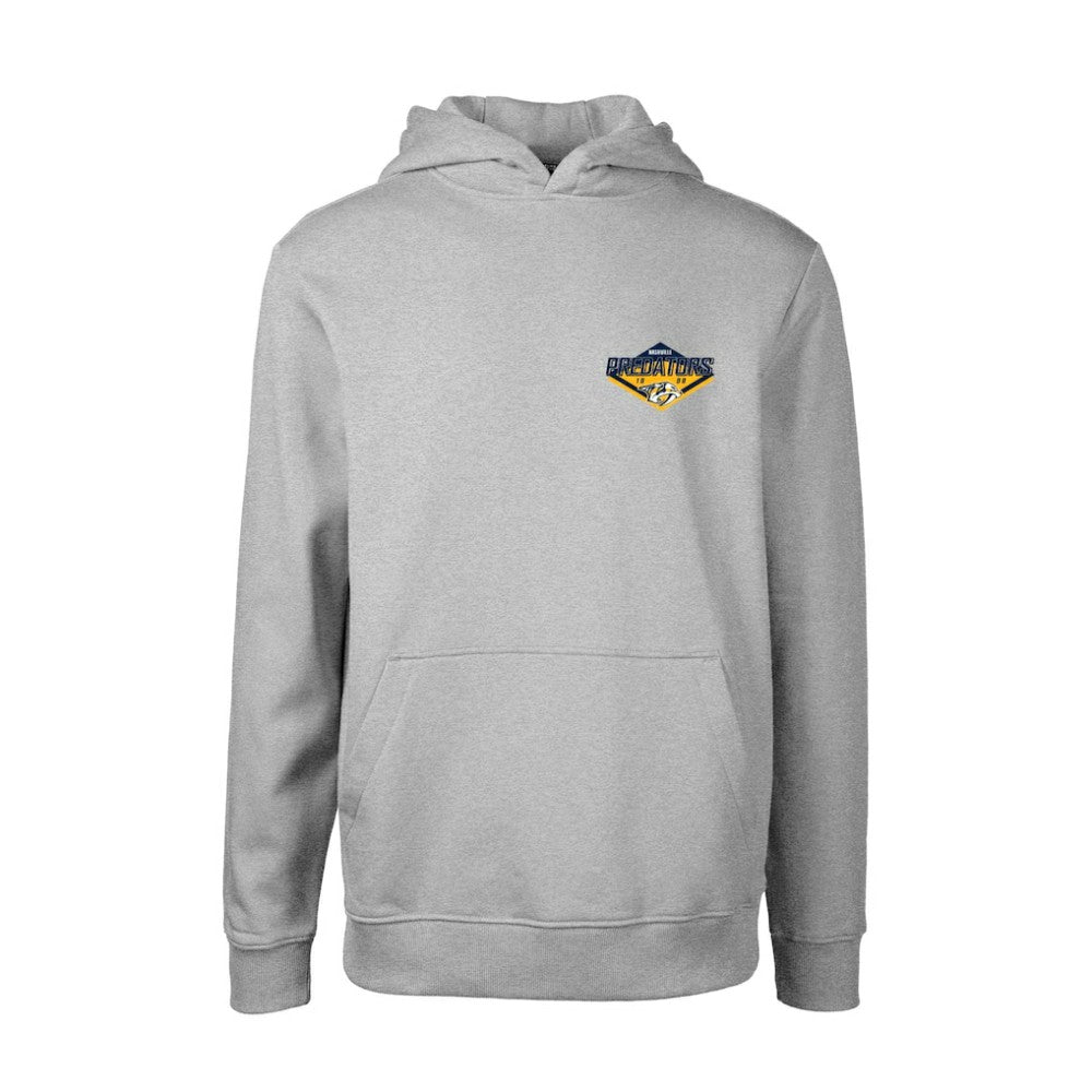 Nashville Predators Levelwear Youth Podium Club Patch 2.0 Fleece Pullover Hoodie - Gray | US 201183730