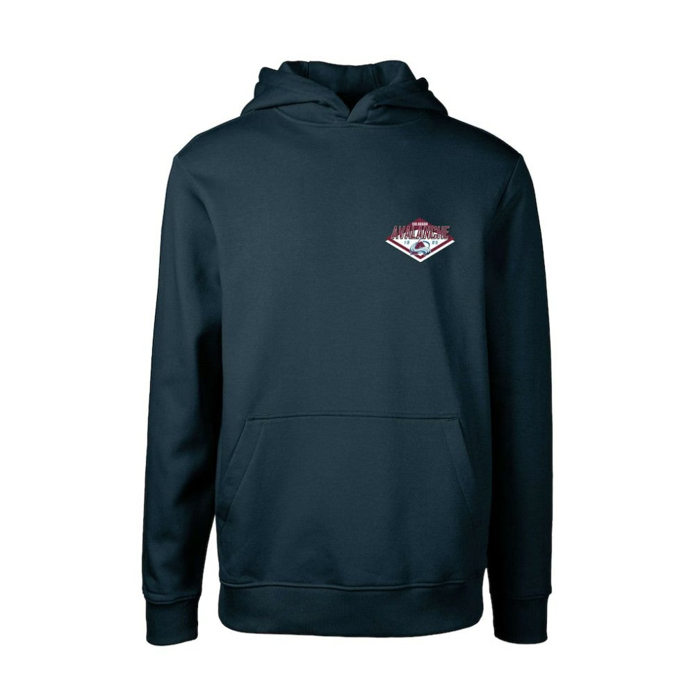 Colorado Avalanche Levelwear Youth Podium Club Patch 2.0 Fleece Pullover Hoodie - Navy | US 201183732