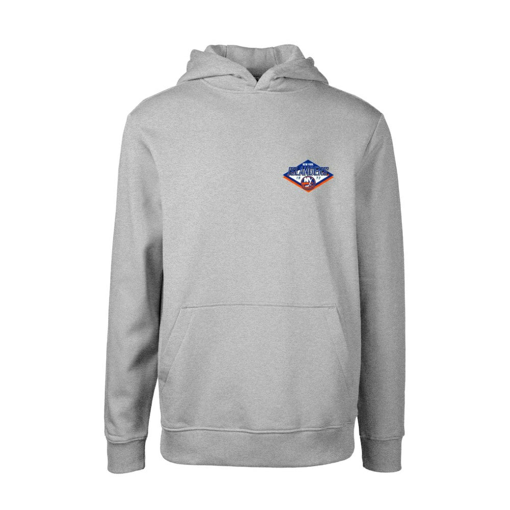 New York Islanders Levelwear Youth Podium Club Patch 2.0 Fleece Pullover Hoodie - Gray | US 201183747