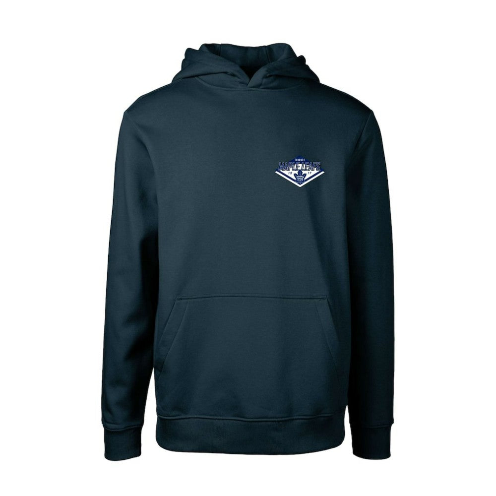 Toronto Maple Leafs Levelwear Youth Podium Club Patch 2.0 Fleece Pullover Hoodie - Navy | US 201183753