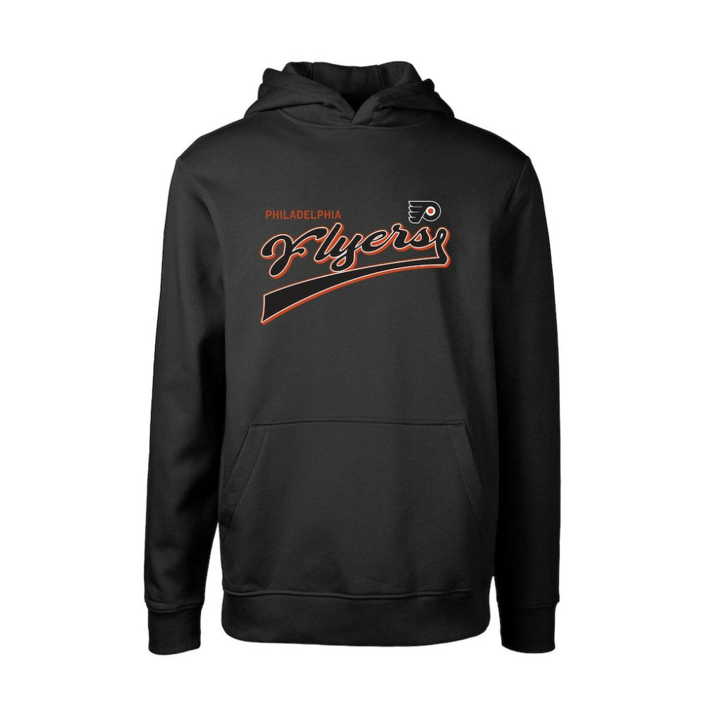 Philadelphia Flyers Levelwear Youth Podium Retro Script Fleece Pullover Hoodie - Black | US 201183759