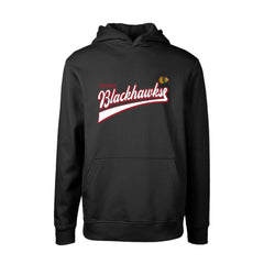 Chicago Blackhawks Levelwear Youth Podium Retro Script Fleece Pullover Hoodie - Black | US 201183760